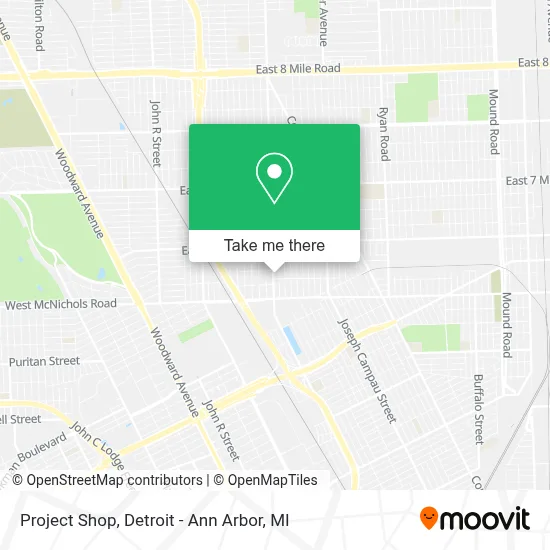 Project Shop map