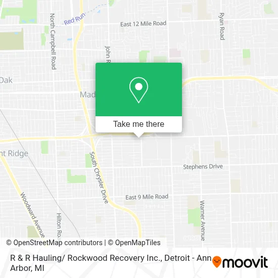 R & R Hauling/ Rockwood Recovery Inc. map