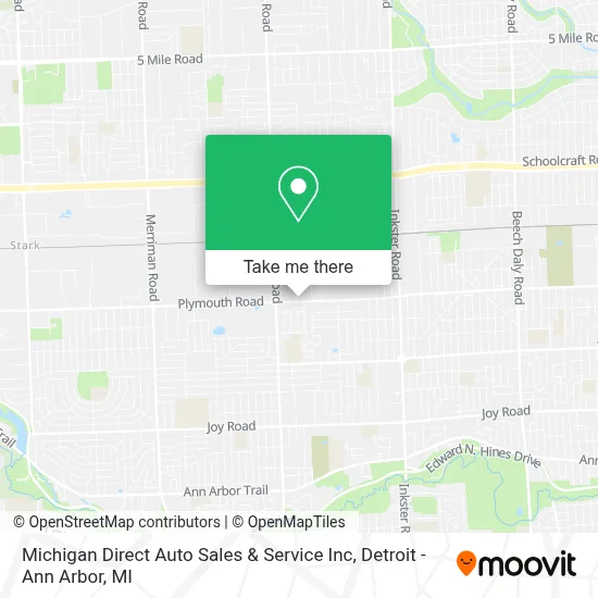 Michigan Direct Auto Sales & Service Inc map