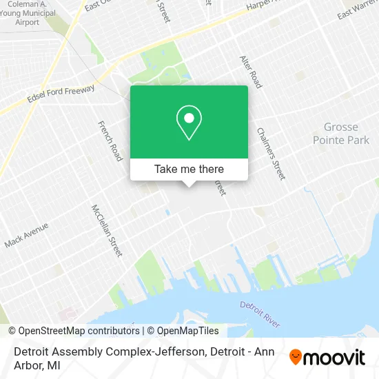 Detroit Assembly Complex-Jefferson map