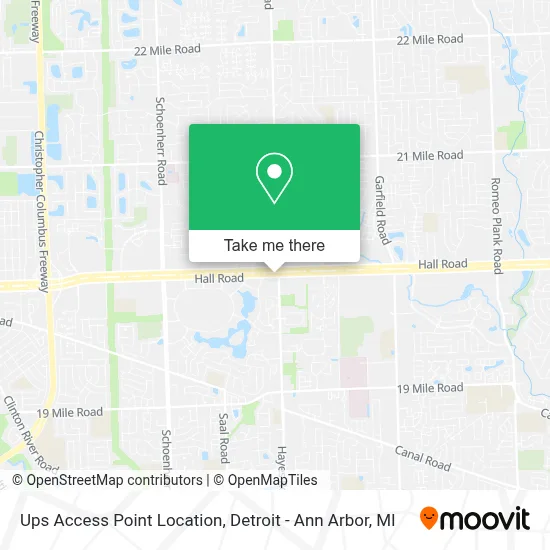 Ups Access Point Location map