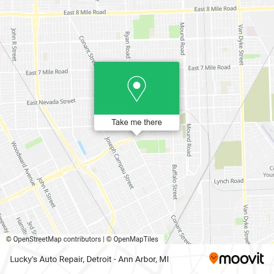 Lucky's Auto Repair map