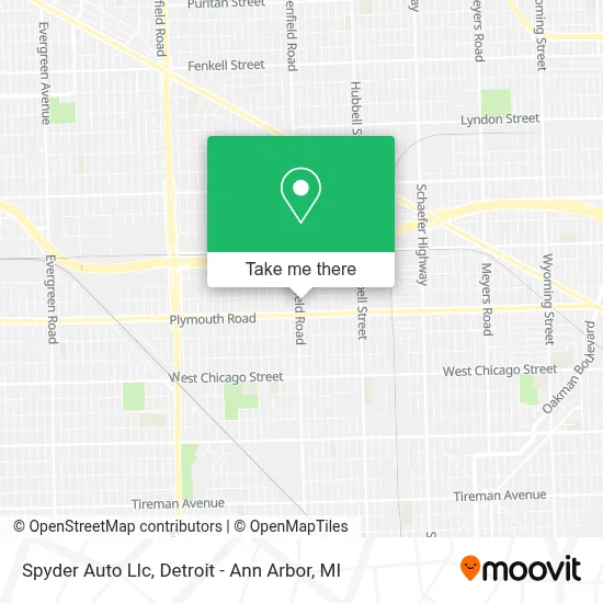 Spyder Auto Llc map