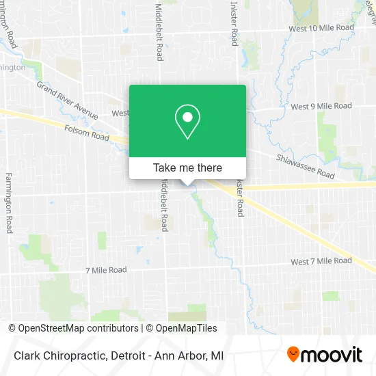 Clark Chiropractic map