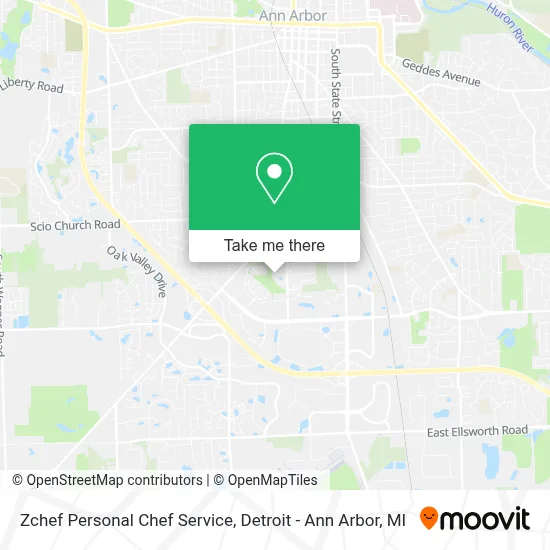 Zchef Personal Chef Service map