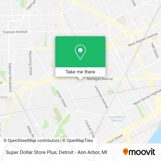 Super Dollar Store Plus map