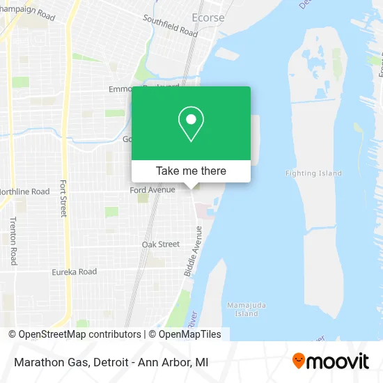 Marathon Gas map