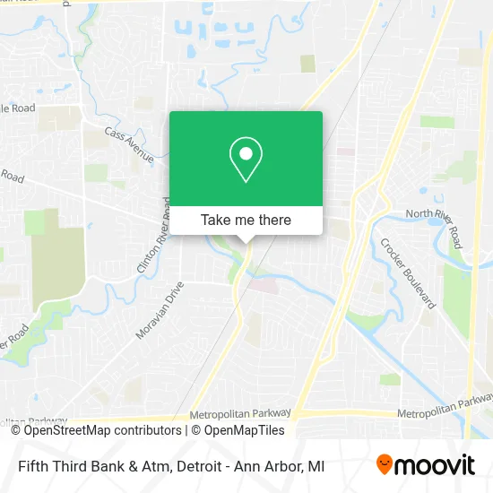 Fifth Third Bank & Atm map