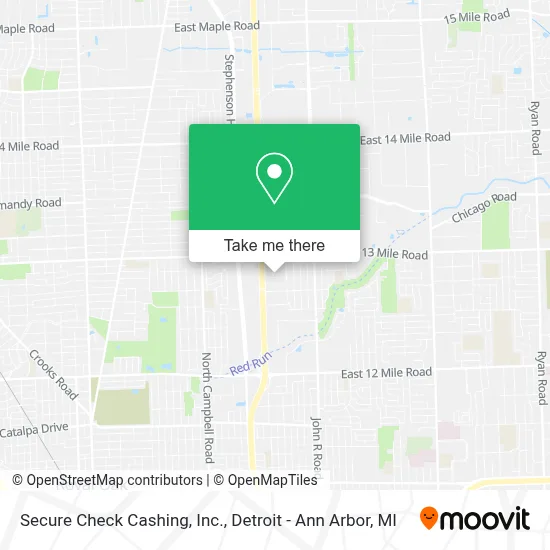 Secure Check Cashing, Inc. map