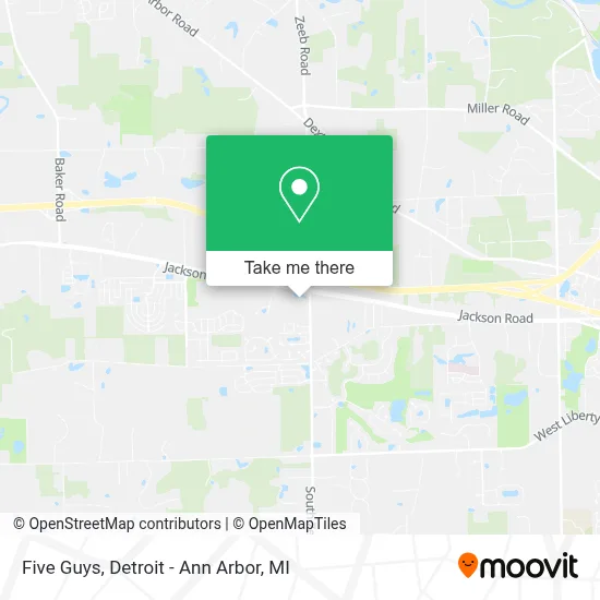 Five Guys map