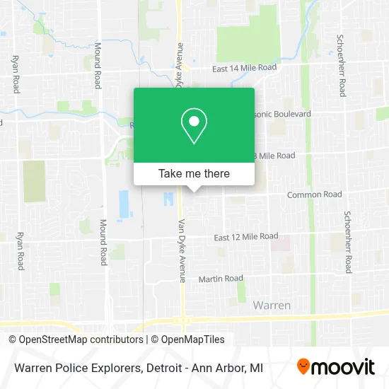 Warren Police Explorers map