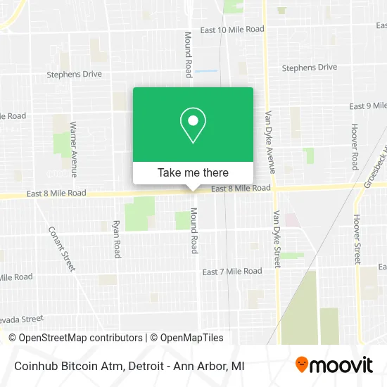 Coinhub Bitcoin Atm map