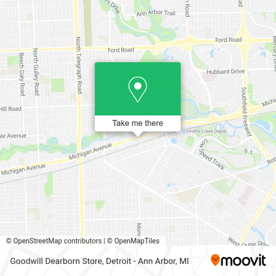 Goodwill Dearborn Store map