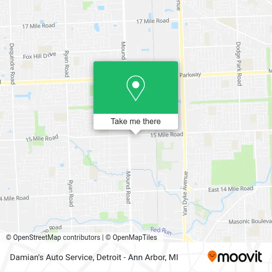 Damian's Auto Service map