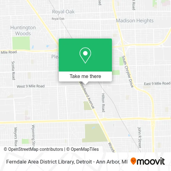 Ferndale Area District Library map