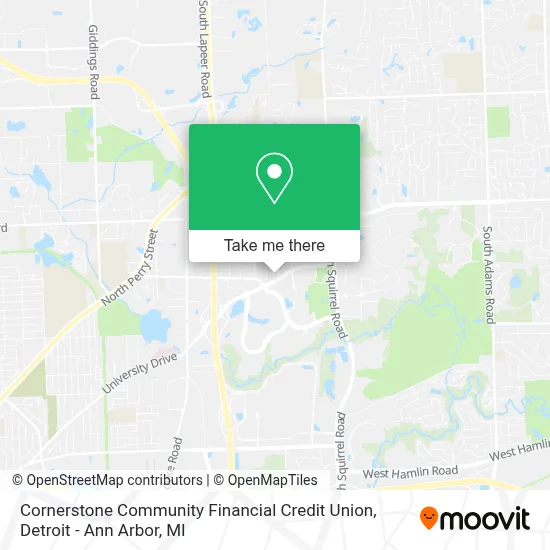 Cornerstone Community Financial Credit Union map