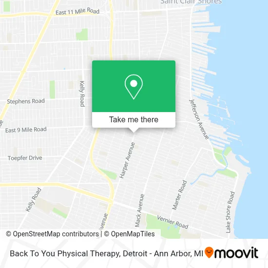 Back To You Physical Therapy map