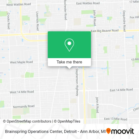 Brainspring Operations Center map