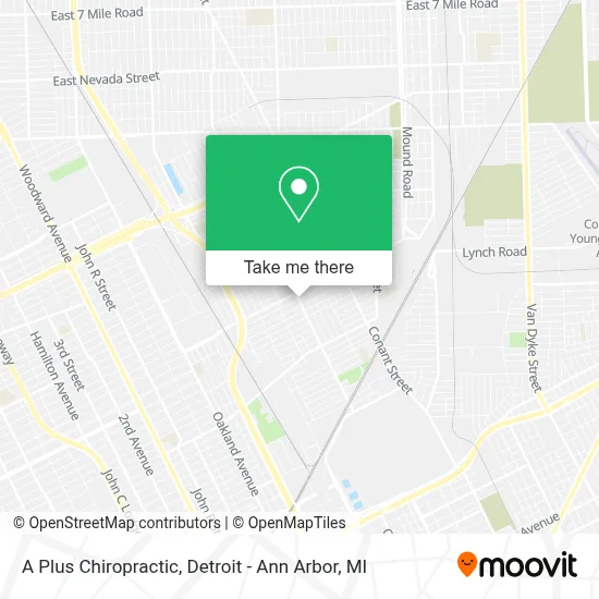 A Plus Chiropractic map