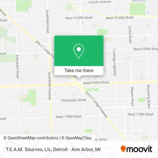 T.E.A.M. Sources, Llc map