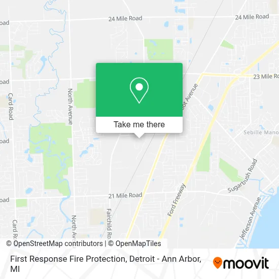 First Response Fire Protection map