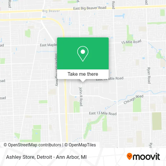 Ashley Store map
