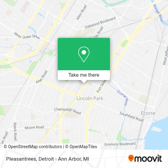 Pleasantrees map