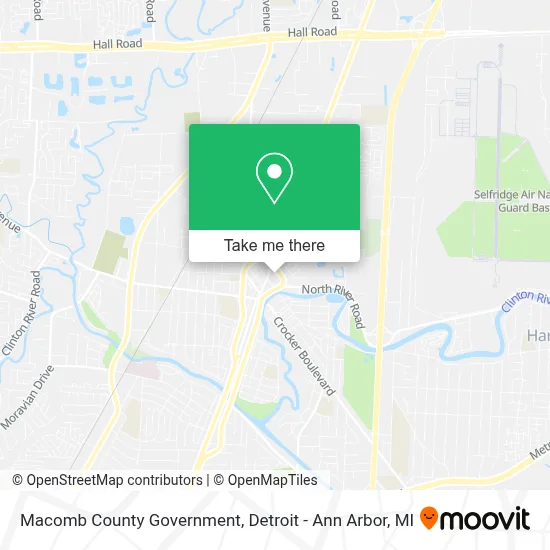Macomb County Government map