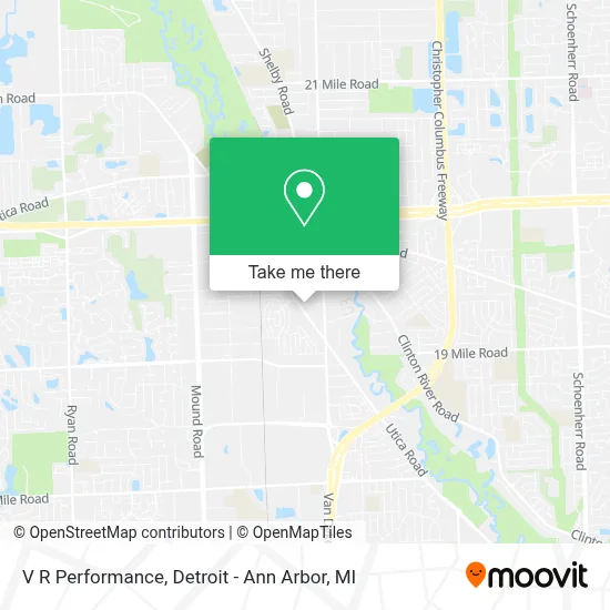V R Performance map