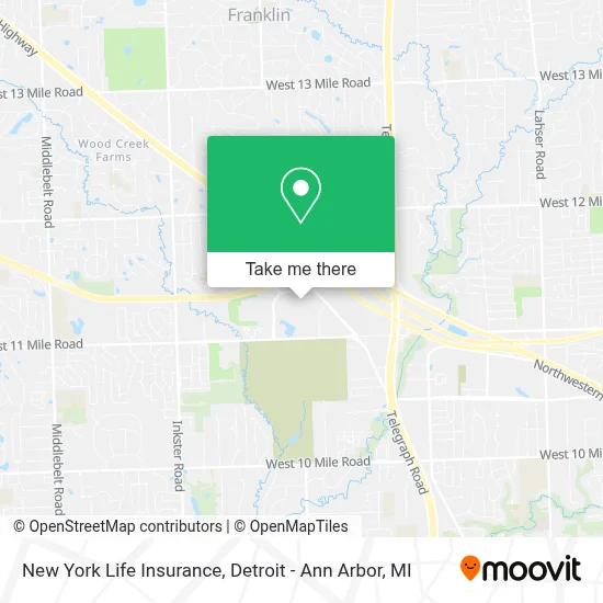 New York Life Insurance map