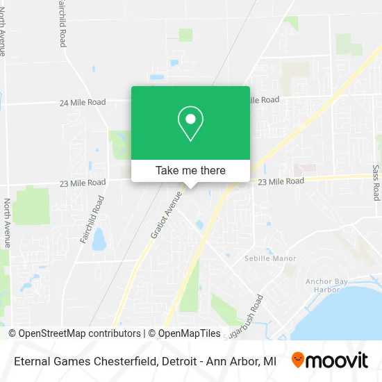 Eternal Games Chesterfield map