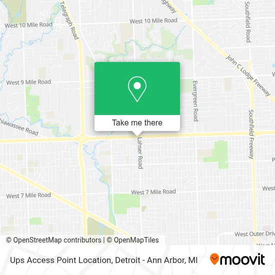 Ups Access Point Location map