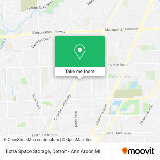 Extra Space Storage map