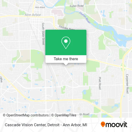 Cascade Vision Center map