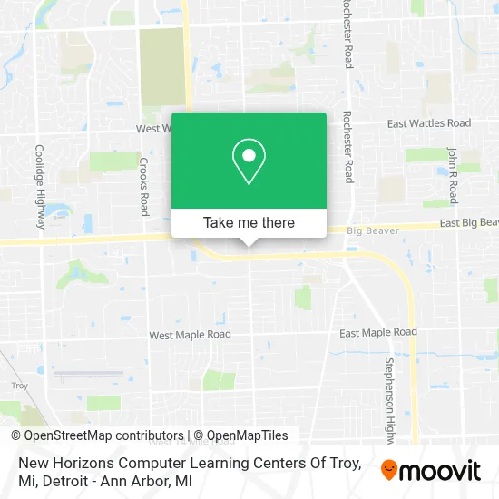 New Horizons Computer Learning Centers Of Troy, Mi map