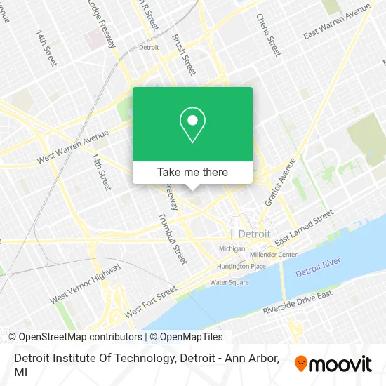 Detroit Institute Of Technology map