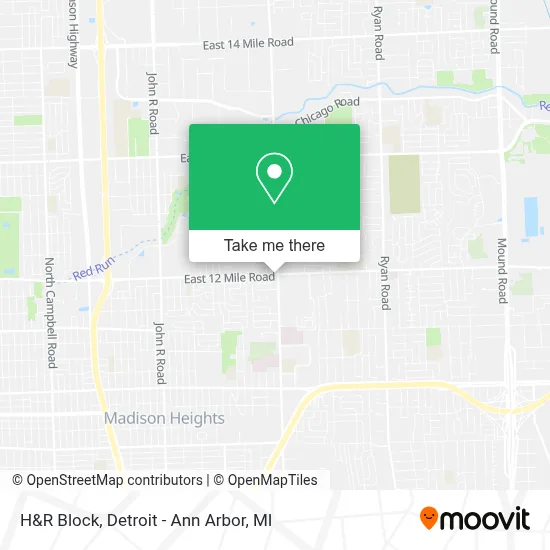 H&R Block map