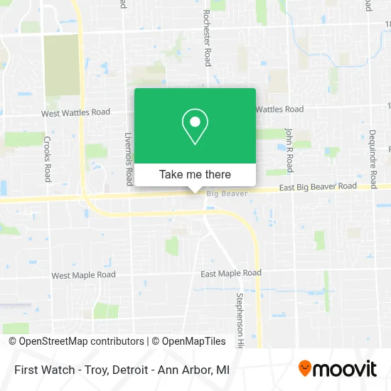First Watch - Troy map