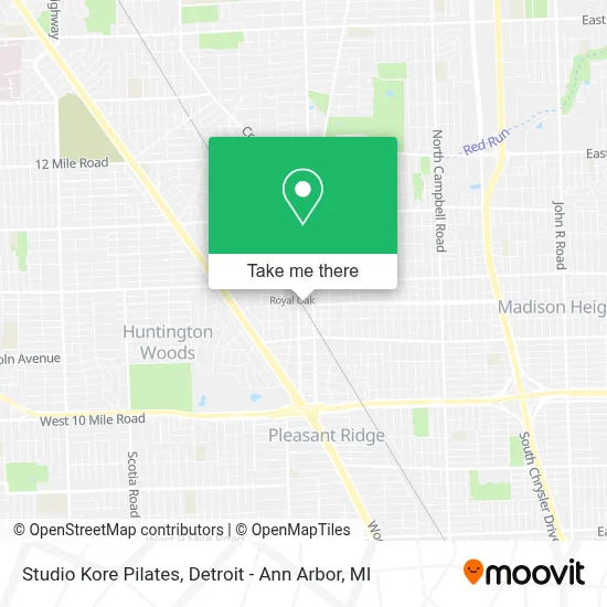 Studio Kore Pilates map