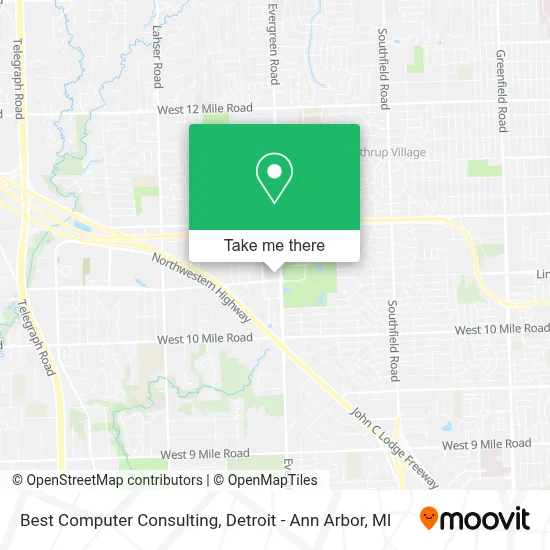 Best Computer Consulting map