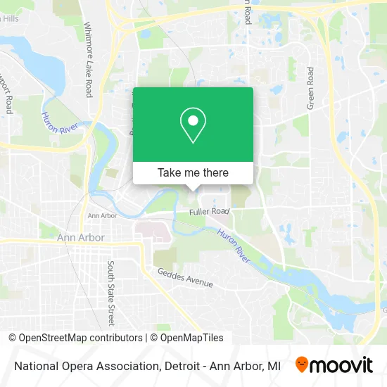 National Opera Association map
