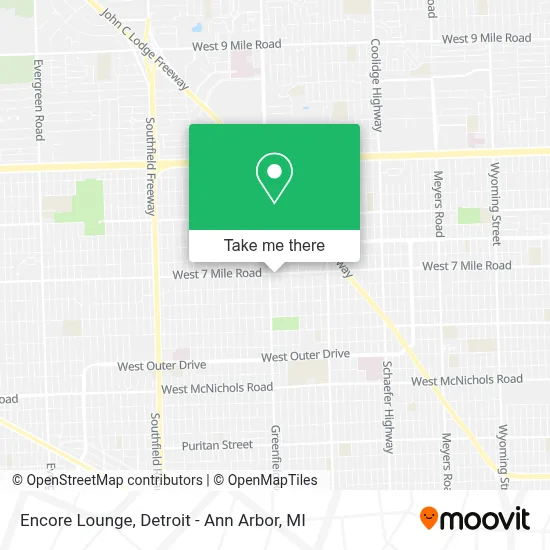 Encore Lounge map