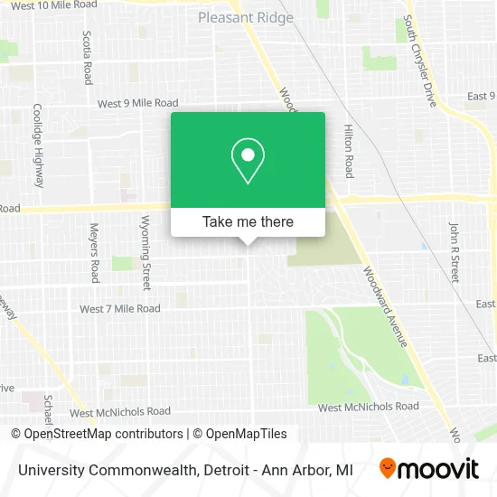 University Commonwealth map