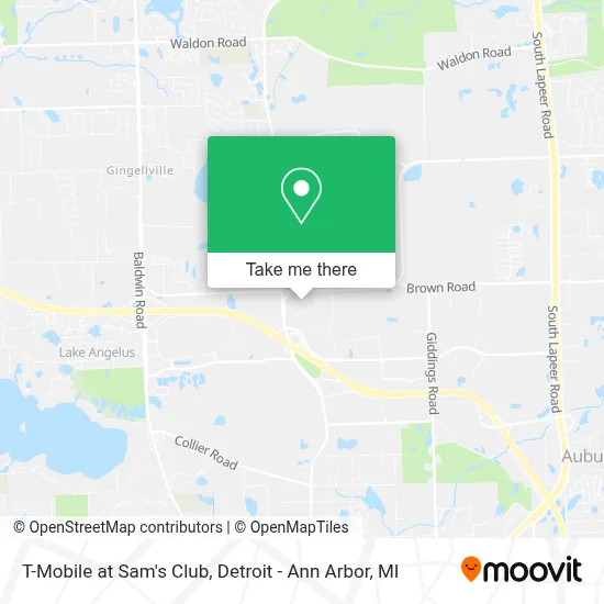 T-Mobile at Sam's Club map