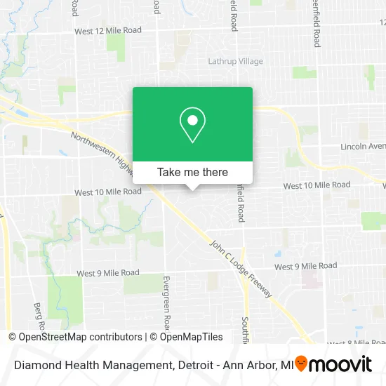 Diamond Health Management map