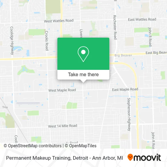 Permanent Makeup Training map