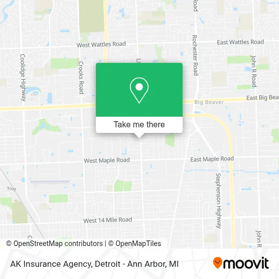 Ak Insurance Agency map