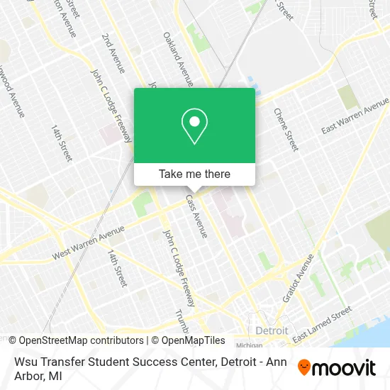 Wsu Transfer Student Success Center map