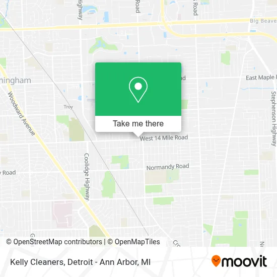 Kelly Cleaners map
