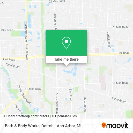 Bath & Body Works map